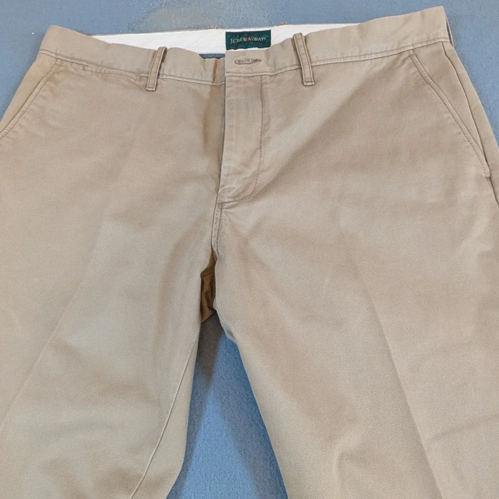J.Crew Oarsman Chino Pants‎ Mens 34x32 484 Slim Fit Khaki Tan Twill Casual